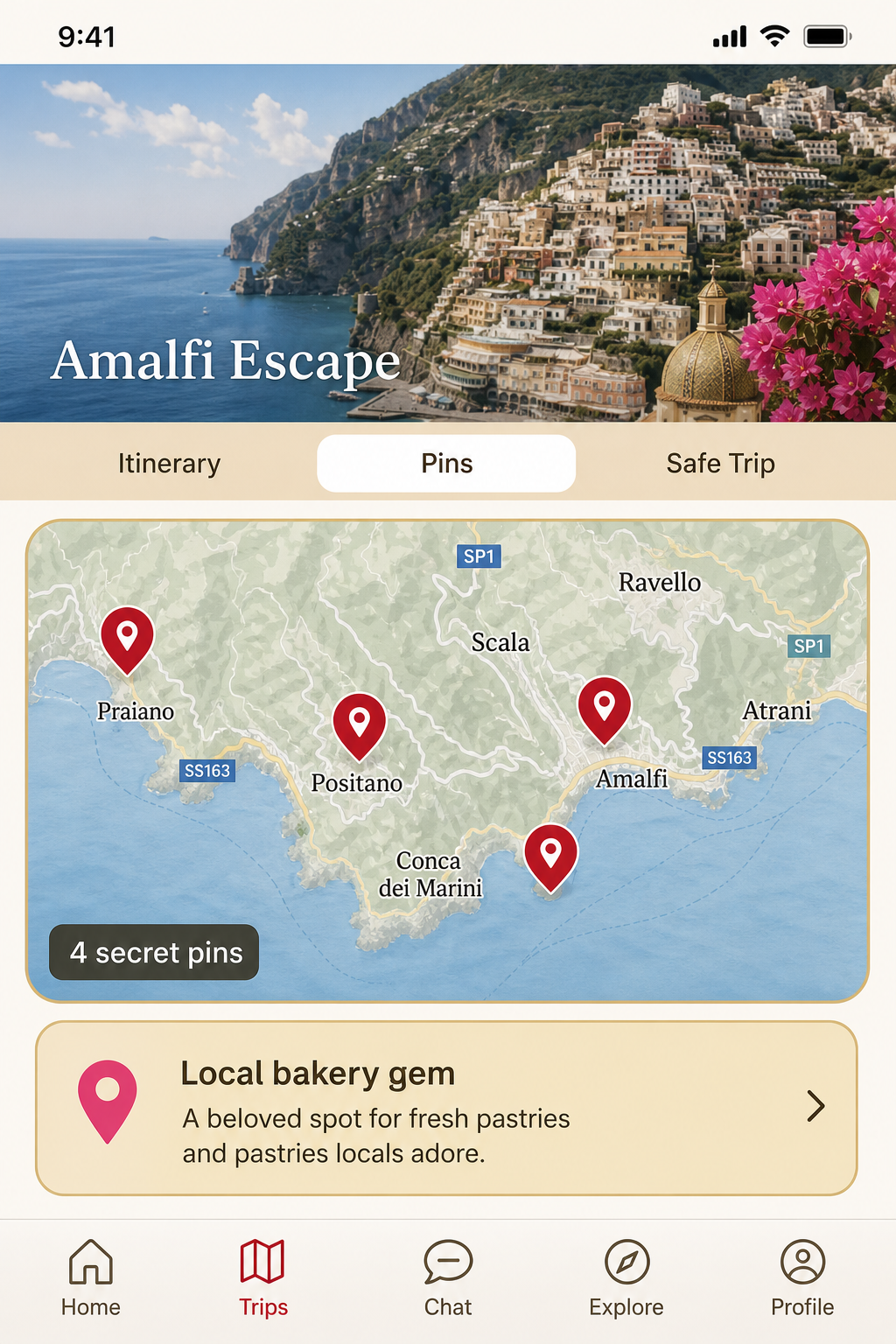 Client app secret pin map